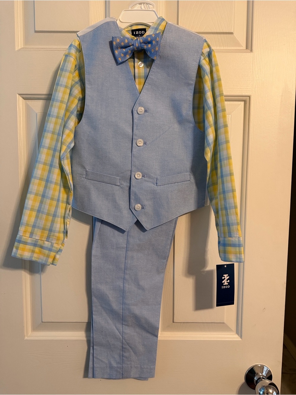 Izod Boy’s English Blue Vest Pants Suit NWT